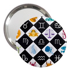 Zodiac Astrology Horoscope 3  Handbag Mirrors by HermanTelo