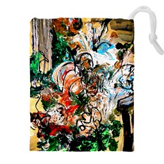 Lilies In A Vase 1 2 Drawstring Pouch (4xl) by bestdesignintheworld