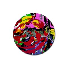 Faberge Chicken 1 1 Rubber Round Coaster (4 pack) 