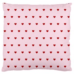 Hearts Seamless Pattern Pink Background Standard Flano Cushion Case (one Side) by Wegoenart