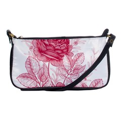 Flower Seamless Pattern With Roses Shoulder Clutch Bag by Wegoenart