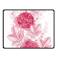 Flower Seamless Pattern With Roses Double Sided Fleece Blanket (small)  by Wegoenart