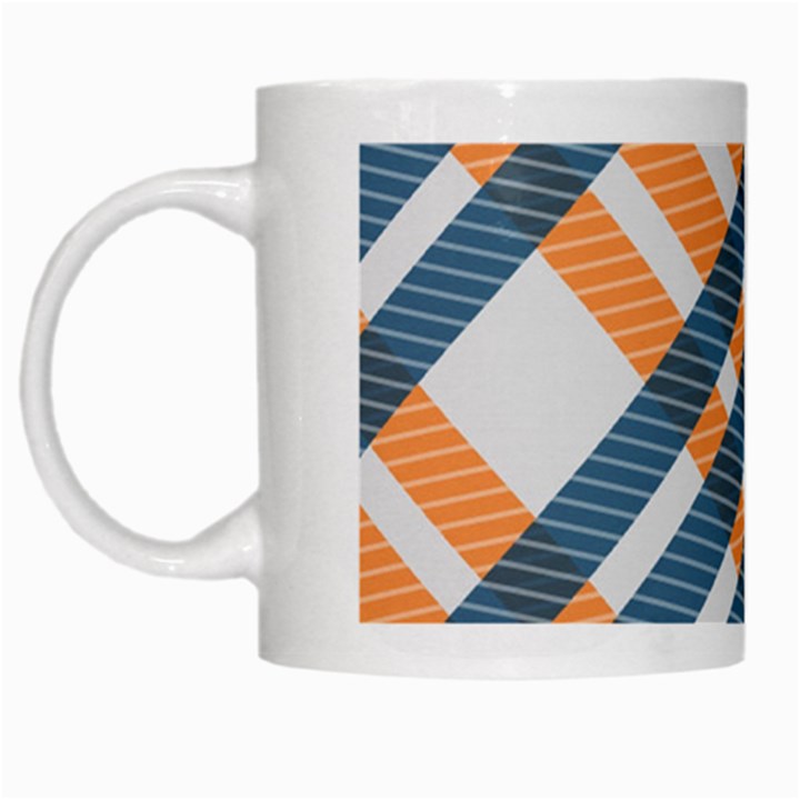 Seamless Pattern White Mugs