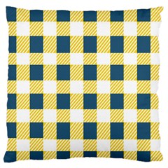 Diagonal Checkered Plaid Seamless Pattern Standard Flano Cushion Case (two Sides) by Wegoenart