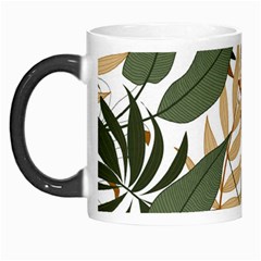 Botanical Seamless Tropical Pattern With Bright Green Yellow Plants Leaves Morph Mugs by Wegoenart