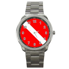 Diving Flag Sport Metal Watch by FlagGallery