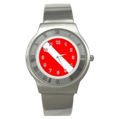 Diving Flag Stainless Steel Watch by FlagGallery