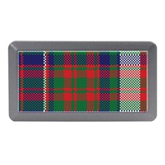 British Tartan Check Plaid Seamless Pattern Memory Card Reader (mini) by Wegoenart
