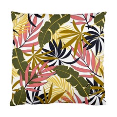 Fashionable Seamless Tropical Pattern With Bright Pink Green Flowers Standard Cushion Case (one Side) by Wegoenart