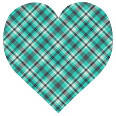 Tartan Scotland Seamless Plaid Pattern Vintage Check Color Square Geometric Texture Wooden Puzzle Heart