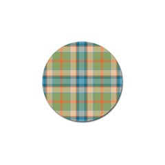 Tartan Scotland Seamless Plaid Pattern Vintage Check Color Square Geometric Texture Golf Ball Marker (10 Pack) by Wegoenart