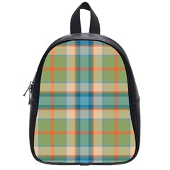 Tartan Scotland Seamless Plaid Pattern Vintage Check Color Square Geometric Texture School Bag (small) by Wegoenart