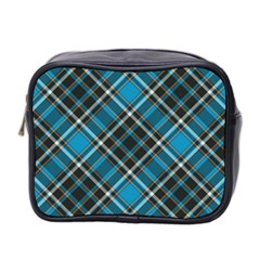 Tartan Scotland Seamless Plaid Pattern Vintage Check Color Square Geometric Texture Mini Toiletries Bag (two Sides) by Wegoenart