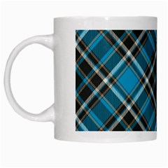 Tartan Scotland Seamless Plaid Pattern Vintage Check Color Square Geometric Texture White Mugs by Wegoenart