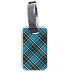 Tartan Scotland Seamless Plaid Pattern Vintage Check Color Square Geometric Texture Luggage Tag (one Side) by Wegoenart