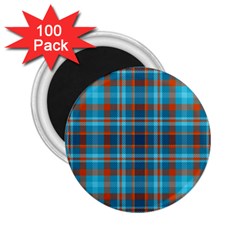 Tartan Scotland Seamless Plaid Pattern Vintage Check Color Square Geometric Texture 2 25  Magnets (100 Pack)  by Wegoenart