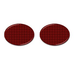 Df Pointsettia Cufflinks (oval) by deformigo