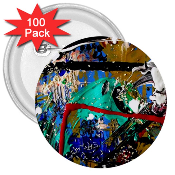 Speleology 1 2 3  Buttons (100 pack) 