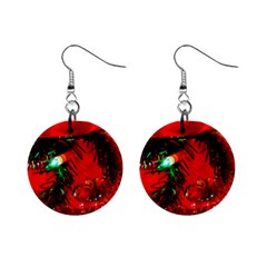 Christmas Tree  1 5 Mini Button Earrings by bestdesignintheworld