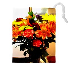 Flowers In A Vase 1 2 Drawstring Pouch (5xl) by bestdesignintheworld