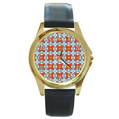 Vico Round Gold Metal Watch