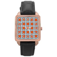 Vico Rose Gold Leather Watch 