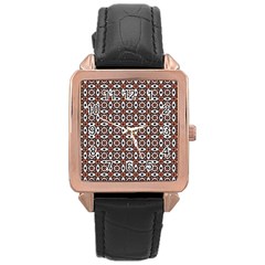 Castara Rose Gold Leather Watch  by deformigo