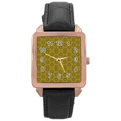 Damietta Rose Gold Leather Watch  by deformigo