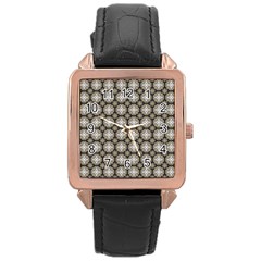 Eliana Rose Gold Leather Watch  by deformigo