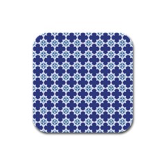 Anegada Rubber Square Coaster (4 Pack)  by deformigo