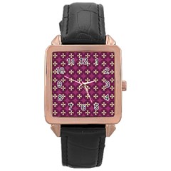 Barbruce Rose Gold Leather Watch  by deformigo