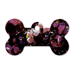 Purple Snowballs Dog Tag Bone (one Side) by okhismakingart