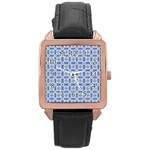 Laccadive Rose Gold Leather Watch  Front