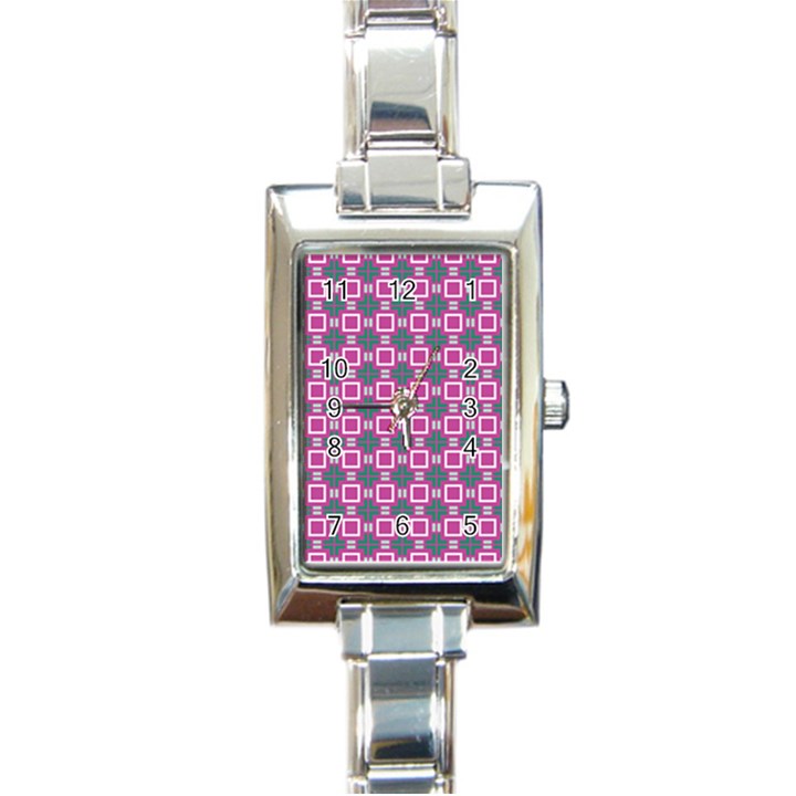 Elista Rectangle Italian Charm Watch