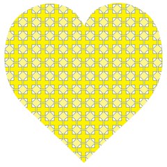 Goldenrod Wooden Puzzle Heart by deformigo