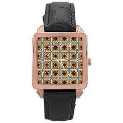 Leptis Rose Gold Leather Watch  by deformigo