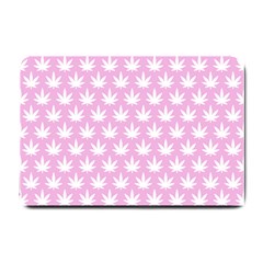 Kawaii Cannabis  Small Doormat  by thethiiird