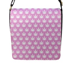 Kawaii Cannabis  Flap Closure Messenger Bag (l)