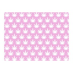 Kawaii Cannabis  Double Sided Flano Blanket (mini)  by thethiiird