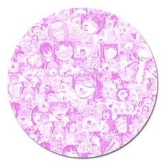 Pink Hentai  Magnet 5  (round) by thethiiird