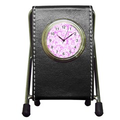 Pink Hentai  Pen Holder Desk Clock