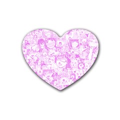 Pink Hentai  Rubber Coaster (Heart) 