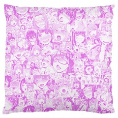 Pink Hentai  Large Flano Cushion Case (two Sides)