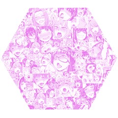 Pink Hentai  Wooden Puzzle Hexagon by thethiiird