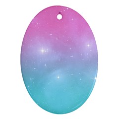 Pastel Goth Galaxy  Ornament (oval) by thethiiird