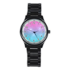 Pastel Goth Galaxy  Stainless Steel Round Watch