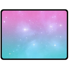 Pastel Goth Galaxy  Double Sided Fleece Blanket (large) 