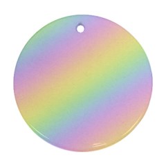 Pastel Goth Rainbow  Ornament (round)