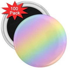 Pastel Goth Rainbow  3  Magnets (100 Pack) by thethiiird