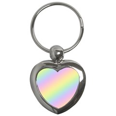 Pastel Goth Rainbow  Key Chain (heart) by thethiiird